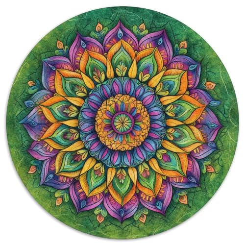 Mandala Puzzle 1000 Teile Schwer Puzzle Spielzeug Lernspiel Impossible Herausforderungsspielzeug Für Erwachsene Kinder 1000pcs (67.5x67.5cm) von KKOLASXZE