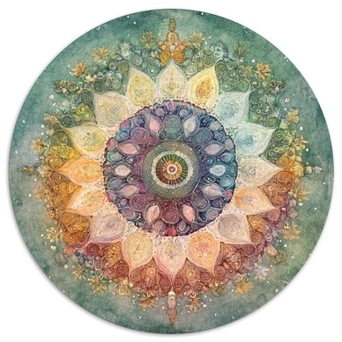 Mandala Puzzles 1000 Teile Schwer Puzzle Spielzeug Lernspiel Impossible Herausforderungsspielzeug Für Erwachsene Und Kinder Ab 14 Jahren 1000pcs (67.5x67.5cm) von KKOLASXZE