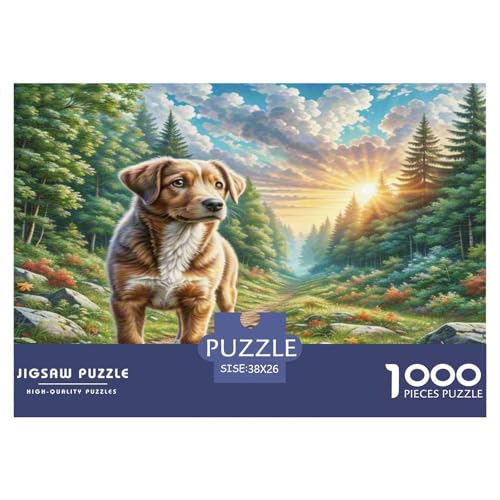 Miniatur Pinscher Puzzle 1000-teilige Schwer Puzzle Spielzeug Lernspiel Impossible Herausforderungsspielzeug Für Erwachsene Und Kinder Ab 12 Jahren 38x26cm/1000pcs von KKOLASXZE