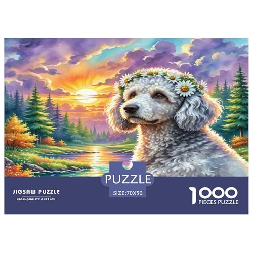 Miniaturpudel Puzzle 1000 Teile Schwer Puzzle Spielzeug Lernspiel Impossible Herausforderungsspielzeug Für Erwachsene Und Kinder Ab 14 Jahren 70x50cm/1000pcs von KKOLASXZE