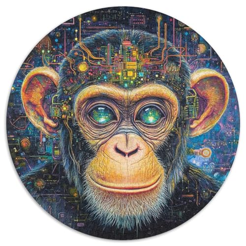 Monkey Puzzles 1000-teilige Schwer Puzzle Spielzeug Lernspiel Impossible Herausforderungsspielzeug Für Erwachsene Kinder 1000pcs (67.5x67.5cm) von KKOLASXZE