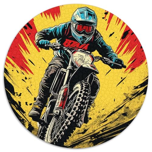 Motorcycle Puzzles 1000-teilige Schwer Puzzle Spielzeug Lernspiel Impossible Herausforderungsspielzeug Für Erwachsene Kinder 1000pcs (67.5x67.5cm) von KKOLASXZE