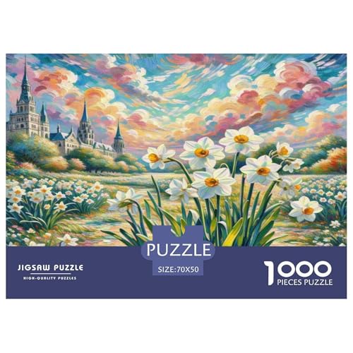 Narziss Puzzle 1000-teilige Schwer Puzzle Spielzeug Lernspiel Impossible Herausforderungsspielzeug Für Erwachsene Kinder 70x50cm/1000pcs von KKOLASXZE