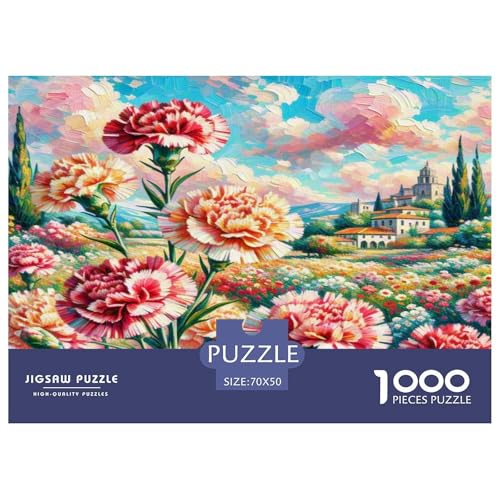 Nelken Puzzles 1000 Teile Schwer Puzzle Spielzeug Lernspiel Impossible Herausforderung Spielzeug Für Erwachsene Und Kinder in Bewährter 70x50cm/1000pcs von KKOLASXZE