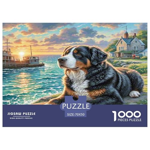 Neufundland Hund Puzzle 1000-teilige Schwer Puzzle Spielzeug Pädagogisches Spiel Impossible Herausforderung Spielzeug Für Erwachsene Und Kinder Ab 12 Jahren 70x50cm/1000pcs Neufundland Hund Puzzle 1000-teilige Schwer Puzzle Spielzeug Pädagogisches Spiel Impossible Herausforderung Spielzeug Für Erwachsene Und Kinder Ab 12 Jahren 70x50cm/1000pcs von KKOLASXZE