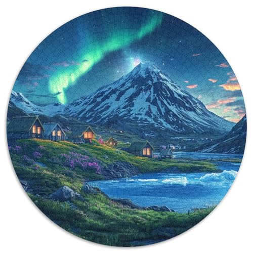 Northern Lights Puzzle 1000 Teile Schwer Puzzle Spielzeug Lernspiel Impossible Herausforderung Spielzeug Für Erwachsene Und Kinder in Bewährter 1000pcs (67.5x67.5cm) von KKOLASXZE