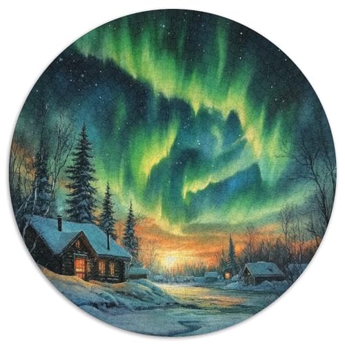 Northern Lights Puzzle 1000-teilige Schwer Puzzle Spielzeug Lernspiel Impossible Herausforderung Spielzeug Für Erwachsene Und Kinder in Bewährter 1000pcs (67.5x67.5cm) von KKOLASXZE
