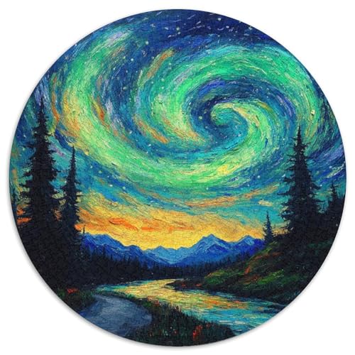 Northern Lights Puzzles 1000 Teile Schwer Puzzle Spielzeug Lernspiel Impossible Herausforderung Spielzeug Für Erwachsene Kinder 1000pcs (67.5x67.5cm) von KKOLASXZE