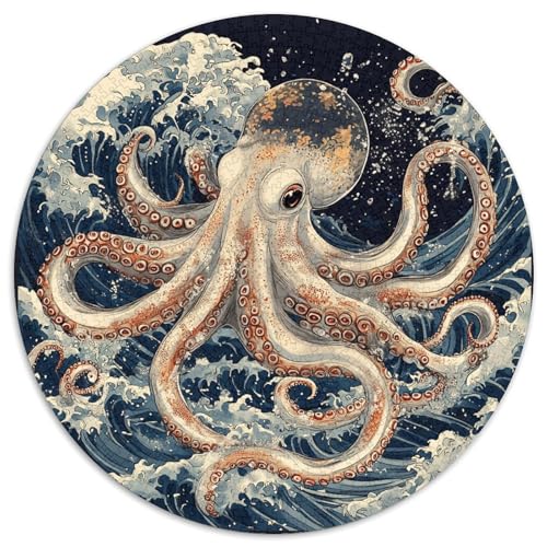 Octopus Puzzle 1000 Teile Schwer Puzzle Spielzeug Lernspiel Impossible Herausforderungsspielzeug Für Erwachsene Und Kinder in Bewährter 1000pcs (67.5x67.5cm) von KKOLASXZE