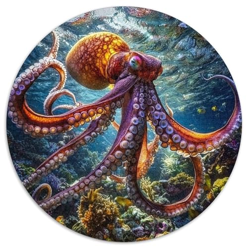 Octopus Puzzle 1000-teilige Schwer Puzzle Spielzeug Lernspiel Impossible Herausforderungsspielzeug Für Erwachsene Und Kinder Ab 14 Jahren 1000pcs (67.5x67.5cm) von KKOLASXZE