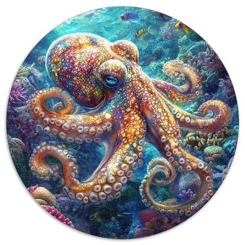 Octopus Puzzles 1000 Teile Schwer Puzzle Spielzeug Lernspiel Impossible Herausforderungsspielzeug Für Erwachsene Kinder 1000pcs (67.5x67.5cm) von KKOLASXZE