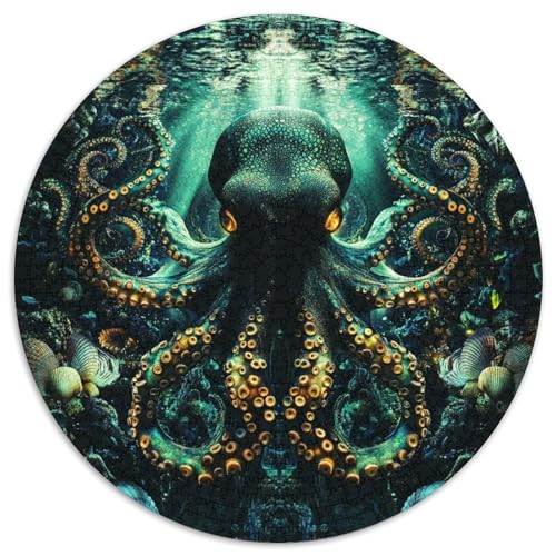 Octopus Puzzles 1000-teilige Schwer Puzzle Spielzeug Lernspiel Impossible Herausforderungsspielzeug Für Erwachsene Kinder 1000pcs (67.5x67.5cm) von KKOLASXZE