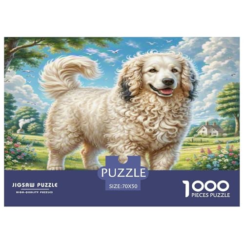 Old English Schafedog Puzzle 1000-teilige Schwer Puzzle Spielzeug Lernspiel Impossible Herausforderungsspielzeug Für Erwachsene Kinder 70x50cm/1000pcs von KKOLASXZE