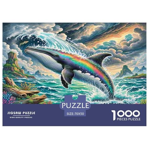 Orca Puzzles 1000 Teile Schwer Puzzle Spielzeug Lernspiel Impossible Herausforderung Spielzeug Für Erwachsene Und Kinder in Bewährter 70x50cm/1000pcs von KKOLASXZE