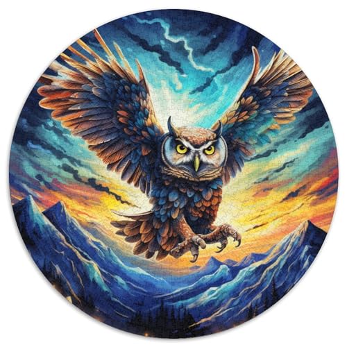 Owl Puzzle 1000 Teile Schwer Puzzle Spielzeug Lernspiel Impossible Herausforderungsspielzeug Für Erwachsene Und Kinder Ab 14 Jahren 1000pcs (67.5x67.5cm) von KKOLASXZE