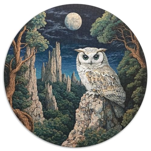 Owl Puzzle 1000 Teile Schwer Puzzle Spielzeug Pädagogisches Spiel Impossible Herausforderungsspielzeug Für Erwachsene Kinder 1000pcs (67.5x67.5cm) von KKOLASXZE