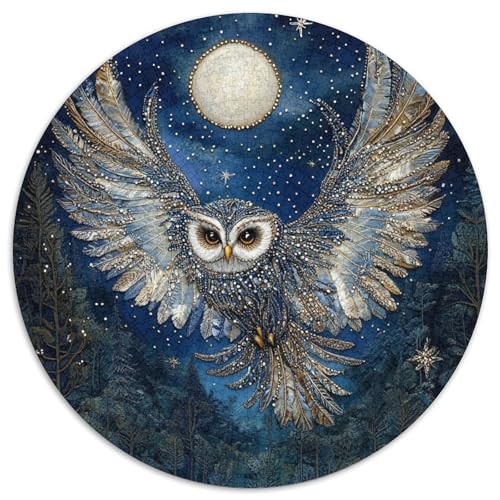 Owl Puzzle 1000-teilige Schwer Puzzle Spielzeug Lernspiel Impossible Herausforderungsspielzeug Für Erwachsene Und Kinder Ab 14 Jahren 1000pcs (67.5x67.5cm) von KKOLASXZE