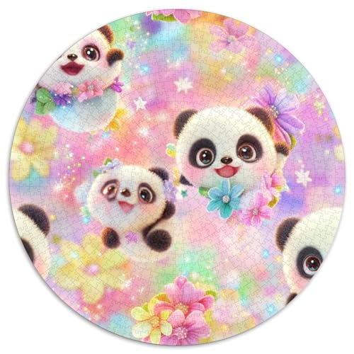 Panda Puzzle 1000 Teile Schwer Puzzle Spielzeug Pädagogisches Spiel Impossible Herausforderungsspielzeug Für Erwachsene Und Kinder in Bewährter 1000pcs (67.5x67.5cm) von KKOLASXZE