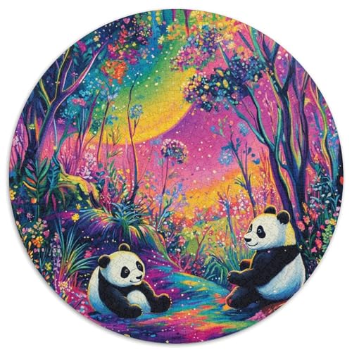 Panda Puzzles 1000-teilige Schwer Puzzle Spielzeug Lernspiel Impossible Herausforderungsspielzeug Für Erwachsene Kinder 1000pcs (67.5x67.5cm) von KKOLASXZE