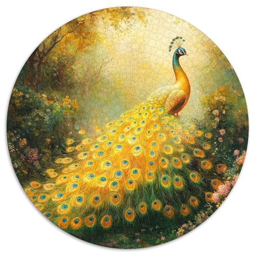 Peacock Puzzle 1000-teilige Schwer Puzzle Spielzeug Pädagogisches Spiel Impossible Herausforderungsspielzeug Für Erwachsene Kinder 1000pcs (67.5x67.5cm) von KKOLASXZE