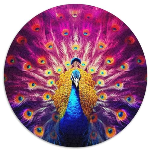 Peacock Puzzles 1000 Teile Schwer Puzzle Spielzeug Lernspiel Impossible Herausforderungsspielzeug Für Erwachsene Und Kinder Ab 14 Jahren 1000pcs (67.5x67.5cm) von KKOLASXZE