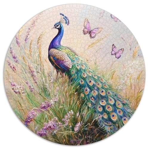 Peacock Puzzles 1000 Teile Schwer Puzzle Spielzeug Pädagogisches Spiel Impossible Herausforderungsspielzeug Für Erwachsene Kinder 1000pcs (67.5x67.5cm) von KKOLASXZE
