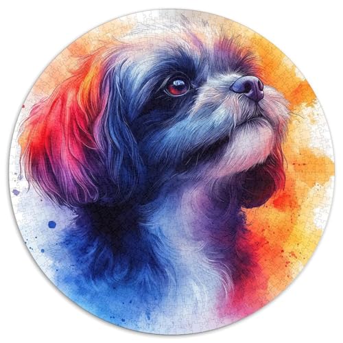 Pekingese Puzzle 1000-teilige Schwer Puzzle Spielzeug Lernspiel Impossible Herausforderungsspielzeug Für Erwachsene Und Kinder in Bewährter 1000pcs (67.5x67.5cm) von KKOLASXZE