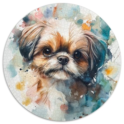 Pekingese Puzzles 1000 Teile Schwer Puzzle Spielzeug Pädagogisches Spiel Impossible Herausforderungsspielzeug Für Erwachsene Kinder 1000pcs (67.5x67.5cm) von KKOLASXZE