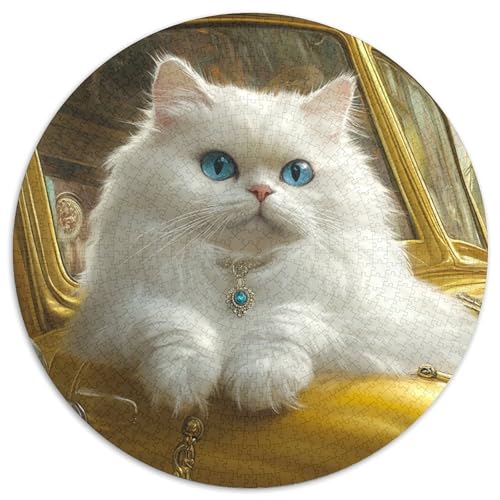 Persian Cat Puzzle 1000-teilige Schwer Puzzle Spielzeug Lernspiel Impossible Herausforderungsspielzeug Für Erwachsene Und Kinder in Bewährter 1000pcs (67.5x67.5cm) von KKOLASXZE