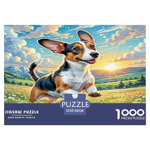Petit Basset Griffon Vendéen Puzzle 1000 Teile Schwer Puzzle Spielzeug Lernspiel Impossible Herausforderungsspielzeug Für Erwachsene Und Kinder Ab 12 Jahren 38x26cm/1000pcs von KKOLASXZE
