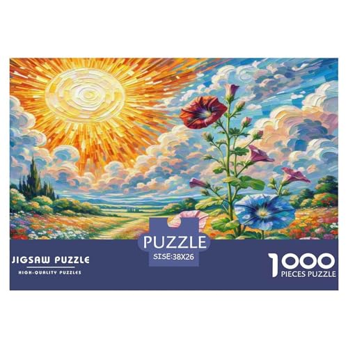Petunia Hybride Puzzle 1000-teilige Schwer Puzzle Spielzeug Lernspiel Impossible Herausforderungsspielzeug Für Erwachsene Und Kinder in Bewährter 38x26cm/1000pcs von KKOLASXZE