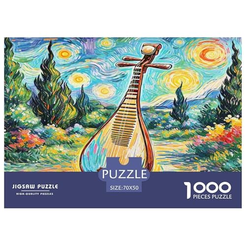 Pipa Puzzle 1000 Teile Schwer Puzzle Spielzeug Lernspiel Impossible Herausforderung Spielzeug Für Erwachsene Kinder 70x50cm/1000pcs von KKOLASXZE