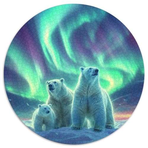 Polar Bear Puzzles 1000 Teile Schwer Puzzle Spielzeug Pädagogisches Spiel Impossible Herausforderungsspielzeug Für Erwachsene Kinder 1000pcs (67.5x67.5cm) von KKOLASXZE