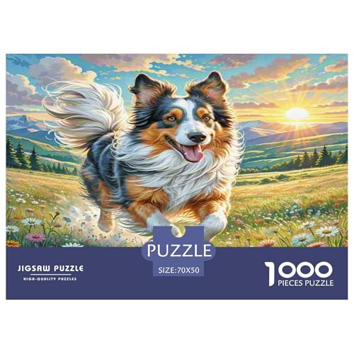Polish Lowland Schafedog Puzzle 1000-teilige Schwer Puzzle Spielzeug Pädagogisches Spiel Impossible Herausforderung Spielzeug Für Erwachsene Und Kinder Ab 14 Jahren 70x50cm/1000pcs von KKOLASXZE