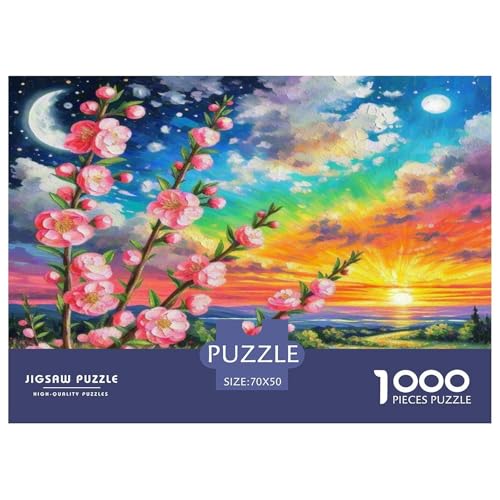 Prickly Pflaume Puzzle 1000 Teile Schwer Puzzle Spielzeug Lernspiel Impossible Herausforderung Spielzeug Für Erwachsene Und Kinder Ab 14 Jahren 70x50cm/1000pcs von KKOLASXZE
