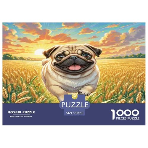 Pug Puzzle 1000 Teile Schwer Puzzle Spielzeug Pädagogisches Spiel Impossible Herausforderung Spielzeug Für Erwachsene Und Kinder in Bewährter 70x50cm/1000pcs Pug Puzzle 1000 Teile Schwer Puzzle Spielzeug Pädagogisches Spiel Impossible Herausforderung Spielzeug Für Erwachsene Und Kinder in Bewährter 70x50cm/1000pcs von KKOLASXZE