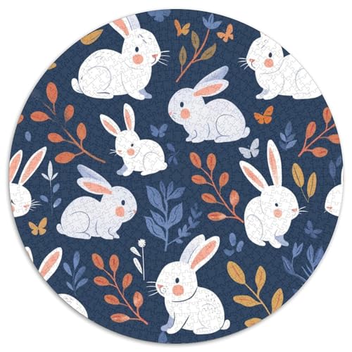 Rabbit3 Puzzle 1000 Teile Schwer Puzzle Spielzeug Pädagogisches Spiel Impossible Herausforderungsspielzeug Für Erwachsene Kinder 1000pcs (67.5x67.5cm) von KKOLASXZE