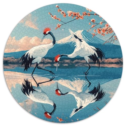 Red Crowned Crane Puzzles 1000 Teile Schwer Puzzle Spielzeug Lernspiel Impossible Herausforderung Spielzeug Für Erwachsene Und Kinder Ab 14 Jahren 1000pcs (67.5x67.5cm) von KKOLASXZE