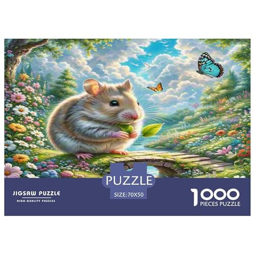 Roborovski Hamster Puzzle 1000-teilige Schwer Puzzle Spielzeug Lernspiel Impossible Herausforderungsspielzeug Für Erwachsene Und Kinder Ab 14 Jahren 70x50cm/1000pcs Roborovski Hamster Puzzle 1000-teilige Schwer Puzzle Spielzeug Lernspiel Impossible Herausforderungsspielzeug Für Erwachsene Und Kinder Ab 14 Jahren 70x50cm/1000pcs von KKOLASXZE