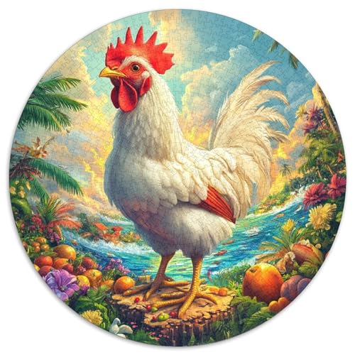 Rooster Puzzle 1000 Teile Schwer Puzzle Spielzeug Pädagogisches Spiel Impossible Herausforderungsspielzeug Für Erwachsene Kinder 1000pcs (67.5x67.5cm) von KKOLASXZE