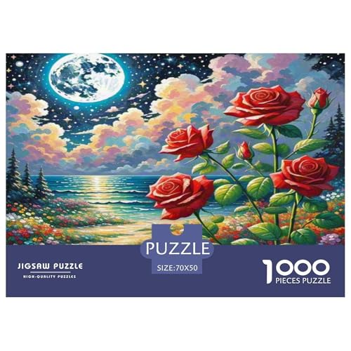Rose Puzzle 1000-teilige Schwer Puzzle Spielzeug Lernspiel Impossible Herausforderung Spielzeug Für Erwachsene Kinder 70x50cm/1000pcs Rose Puzzle 1000-teilige Schwer Puzzle Spielzeug Lernspiel Impossible Herausforderung Spielzeug Für Erwachsene Kinder 70x50cm/1000pcs von KKOLASXZE