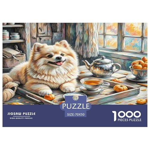 Russisches Spielzeug Dog Puzzles 1000 Teile Schwer Puzzle Spielzeug Lernspiel Impossible Herausforderungsspielzeug Für Erwachsene Und Kinder Ab 14 Jahren 70x50cm/1000pcs von KKOLASXZE