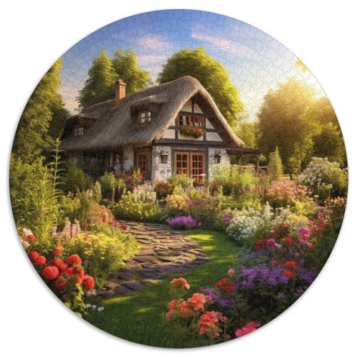 Rustic Cottage Puzzles 1000 Teile Schwer Puzzle Spielzeug Lernspiel Impossible Herausforderungsspielzeug Für Erwachsene Und Kinder in Bewährter 1000pcs (67.5x67.5cm) von KKOLASXZE