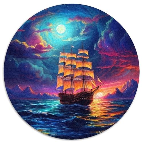 Sailboat Puzzle 1000 Teile Schwer Puzzle Spielzeug Lernspiel Impossible Herausforderungsspielzeug Für Erwachsene Kinder 1000pcs (67.5x67.5cm) von KKOLASXZE