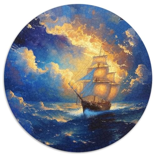 Sailboat Puzzle 1000 Teile Schwer Puzzle Spielzeug Lernspiel Impossible Herausforderungsspielzeug Für Erwachsene Und Kinder in Bewährter 1000pcs (67.5x67.5cm) von KKOLASXZE