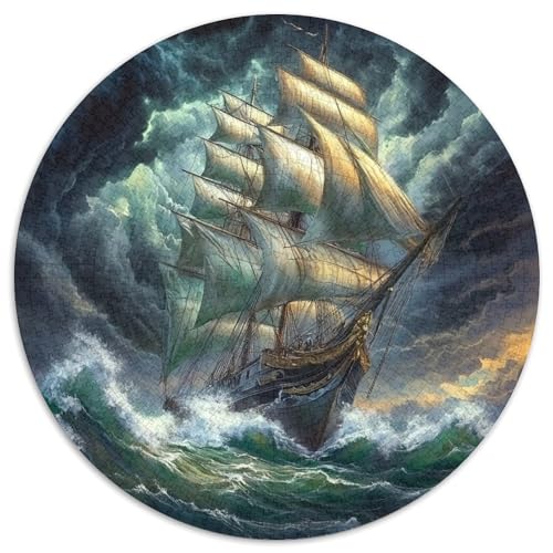 Sailboat Puzzles 1000 Teile Schwer Puzzle Spielzeug Lernspiel Impossible Herausforderungsspielzeug Für Erwachsene Und Kinder Ab 14 Jahren 1000pcs (67.5x67.5cm) von KKOLASXZE