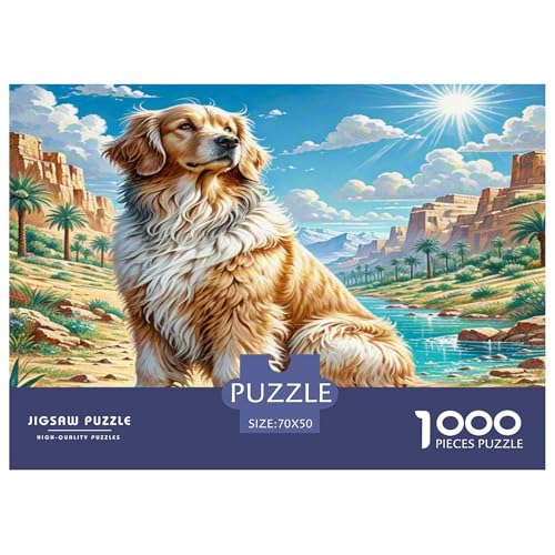 Saluki Puzzle 1000 Teile Schwer Puzzle Spielzeug Lernspiel Impossible Herausforderung Spielzeug Für Erwachsene Kinder 70x50cm/1000pcs von KKOLASXZE