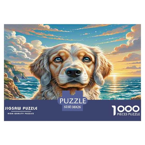 Saluki Puzzle 1000-teilige Schwer Puzzle Spielzeug Pädagogisches Spiel Impossible Herausforderung Spielzeug Für Erwachsene Kinder 38x26cm/1000pcs von KKOLASXZE