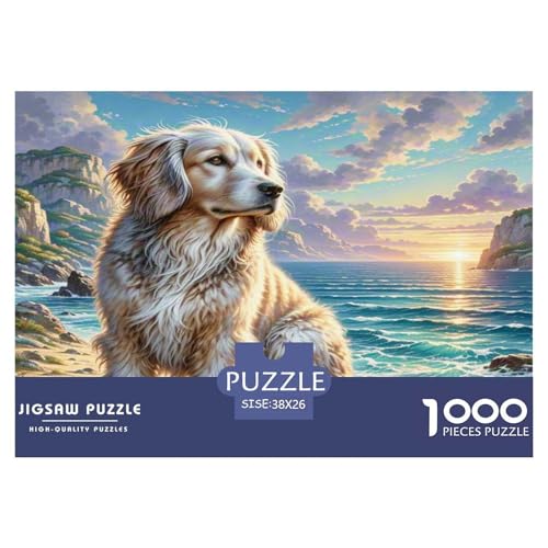 Saluki Puzzles 1000-teilige Schwer Puzzle Spielzeug Lernspiel Impossible Herausforderungsspielzeug Für Erwachsene Kinder 38x26cm/1000pcs von KKOLASXZE
