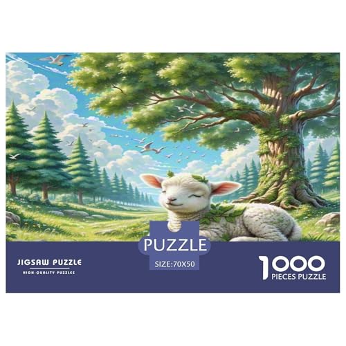 Schafe Puzzle 1000 Teile Schwer Puzzle Spielzeug Lernspiel Impossible Herausforderung Spielzeug Für Erwachsene Kinder 70x50cm/1000pcs Schafe Puzzle 1000 Teile Schwer Puzzle Spielzeug Lernspiel Impossible Herausforderung Spielzeug Für Erwachsene Kinder 70x50cm/1000pcs von KKOLASXZE